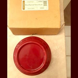 Longaberger paprika candle holder